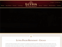 Tablet Screenshot of lutniarestaurant.com